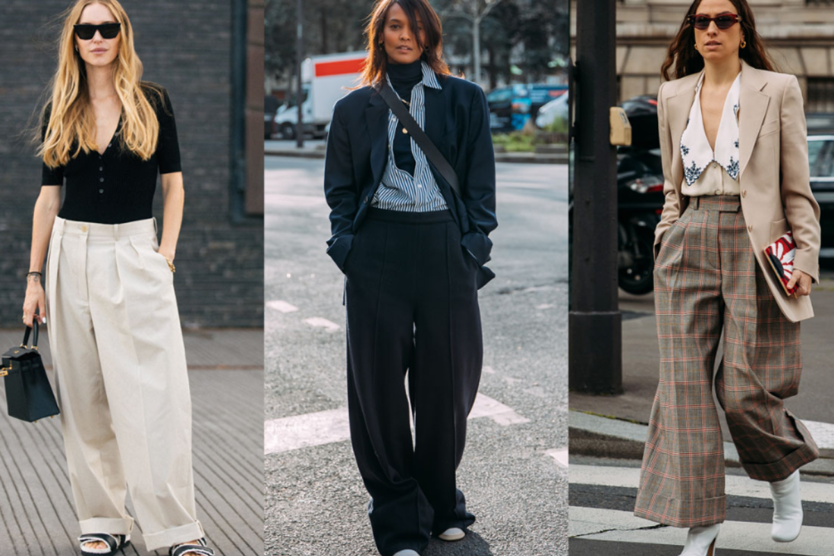 Phối quần culottes với áo vest dài